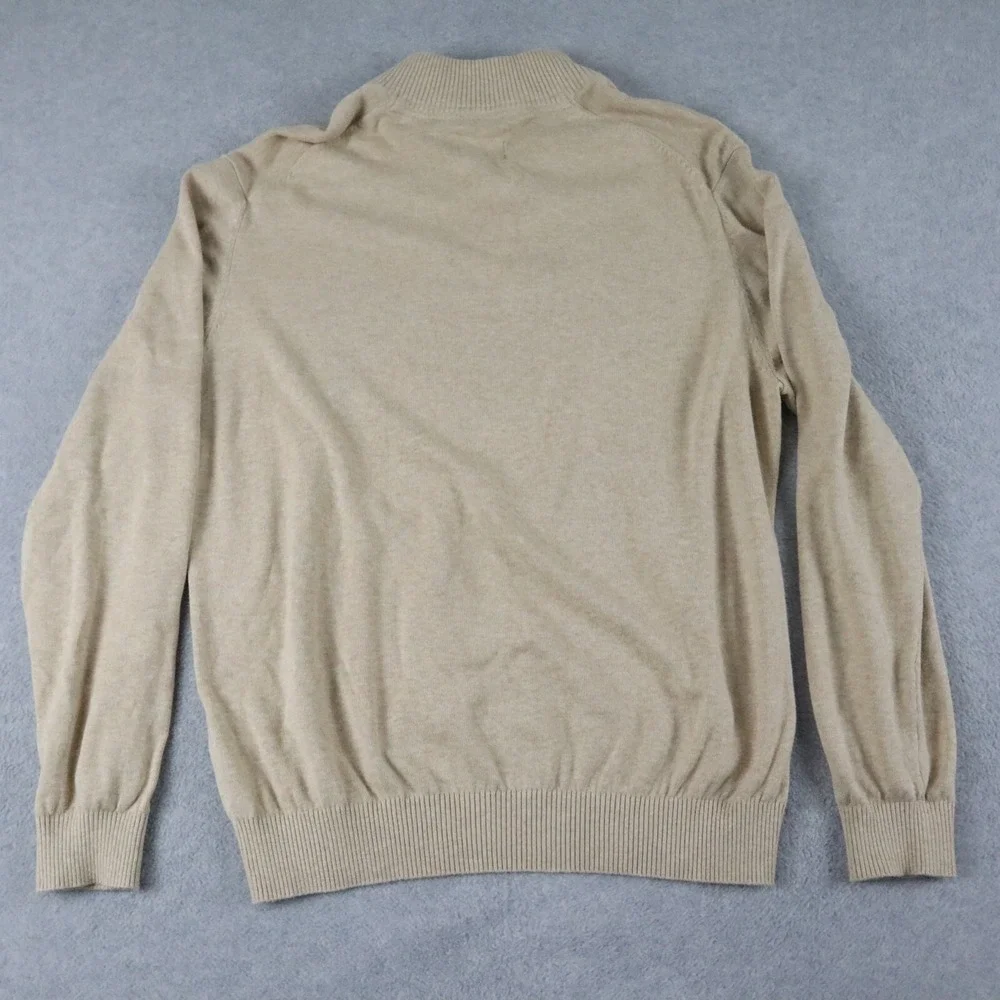 Cutter &‎ Buck Sweater Mens Large 1/4 Zip Pullover Knit Mock Neck Long Sleeve